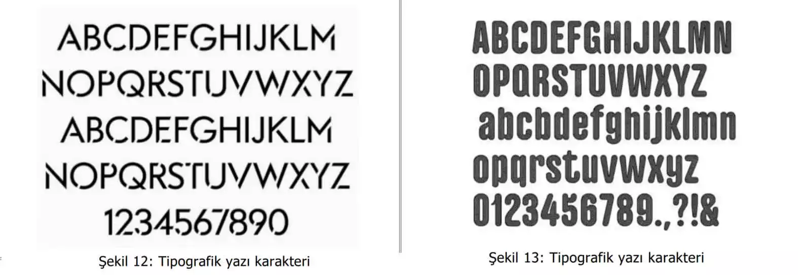 tipografik yazı karakter örnekleri-Ümraniye Web Tasarım